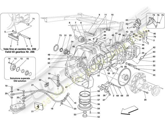 a part diagram from the Ferrari F430 Coupe (Europe) parts catalogue