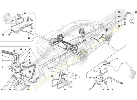 a part diagram from the Ferrari F430 Coupe (Europe) parts catalogue