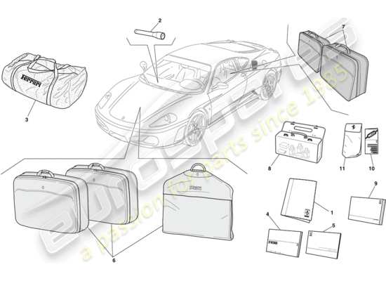 a part diagram from the Ferrari 430 parts catalogue