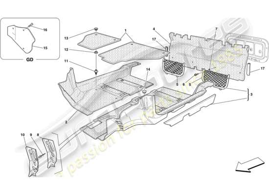 a part diagram from the Ferrari 430 parts catalogue