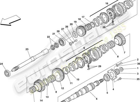 a part diagram from the Ferrari 430 parts catalogue