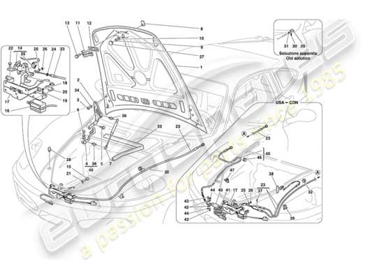 a part diagram from the Ferrari 430 parts catalogue