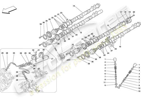 a part diagram from the Ferrari 430 parts catalogue