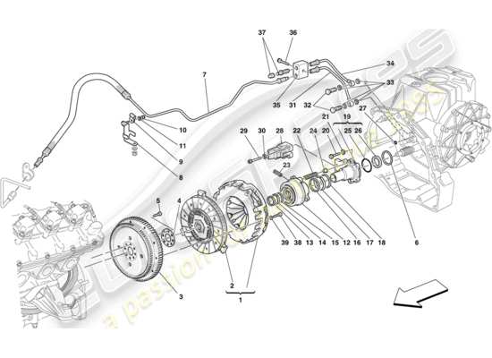 a part diagram from the Ferrari F430 Coupe (USA) parts catalogue