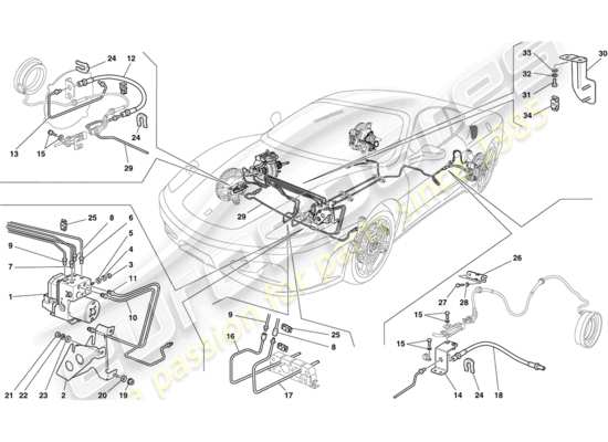 a part diagram from the Ferrari F430 Coupe (USA) parts catalogue