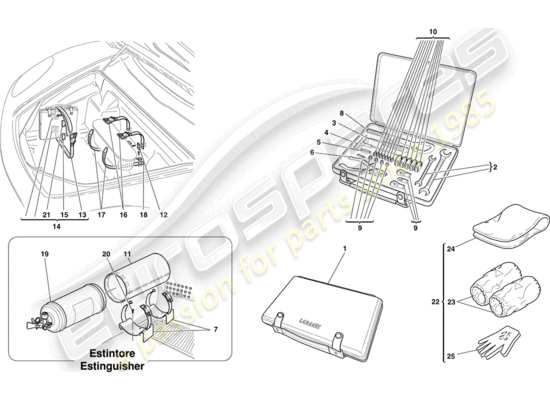 a part diagram from the Ferrari 430 parts catalogue