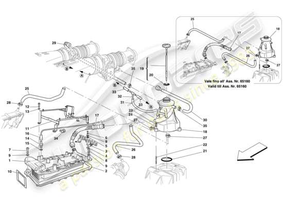 a part diagram from the Ferrari 430 parts catalogue