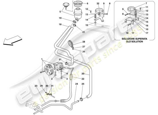 a part diagram from the Ferrari 430 parts catalogue