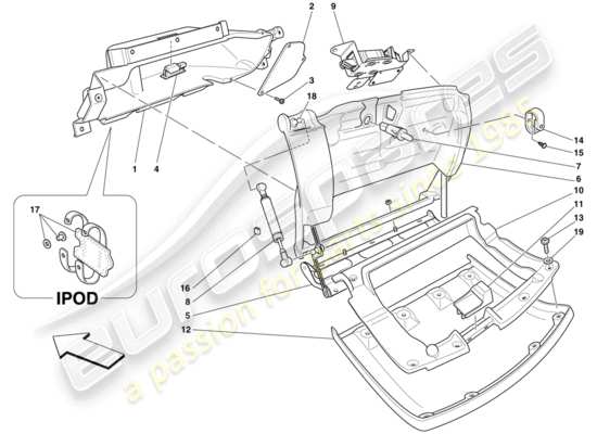 a part diagram from the Ferrari 430 parts catalogue