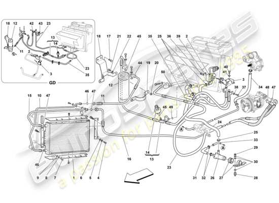 a part diagram from the Ferrari 430 parts catalogue