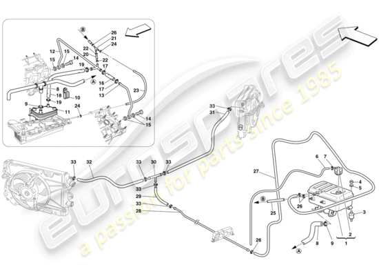 a part diagram from the Ferrari 430 parts catalogue