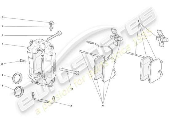 a part diagram from the Ferrari 430 parts catalogue