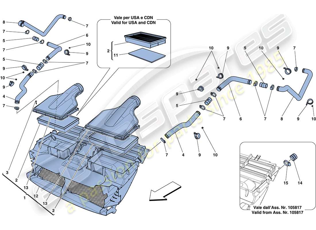 Part diagram containing part number 107002