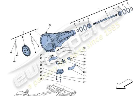 a part diagram from the Ferrari FF (Europe) parts catalogue