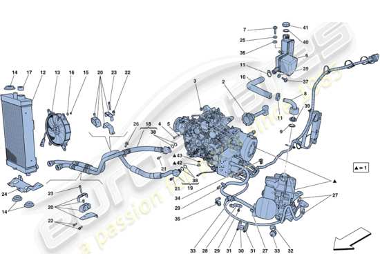 a part diagram from the Ferrari FF parts catalogue