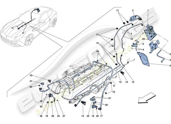 a part diagram from the Ferrari FF parts catalogue