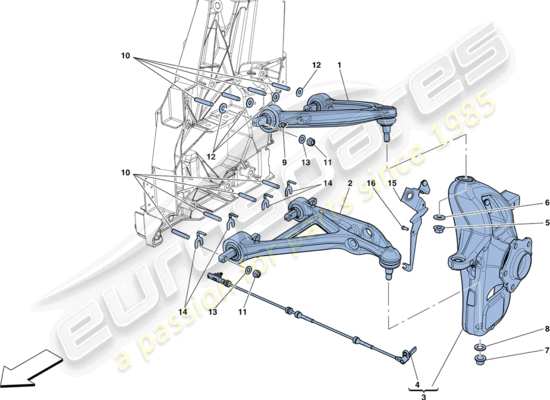 a part diagram from the Ferrari FF parts catalogue