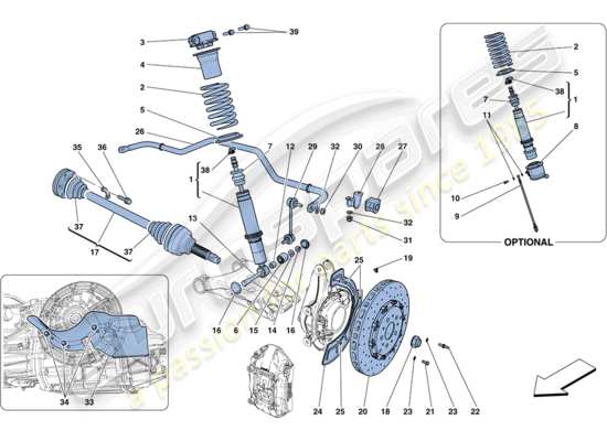 a part diagram from the Ferrari FF parts catalogue