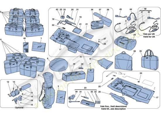 a part diagram from the Ferrari FF parts catalogue