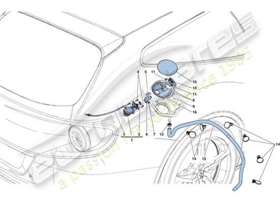 a part diagram from the Ferrari FF parts catalogue