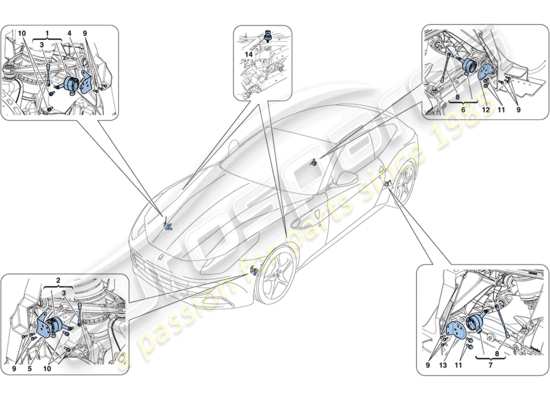 a part diagram from the Ferrari FF parts catalogue