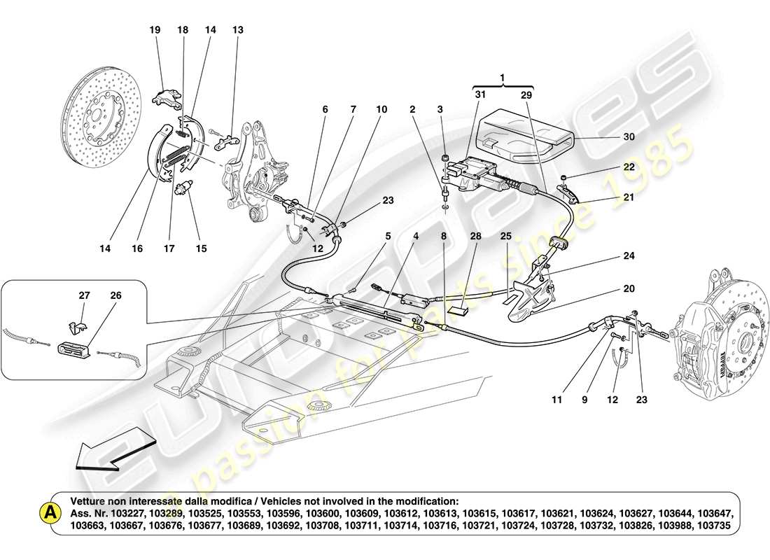 Part diagram containing part number 245162