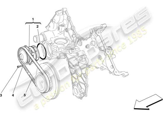 a part diagram from the Ferrari California parts catalogue