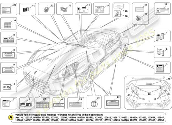 a part diagram from the Ferrari California (USA) parts catalogue