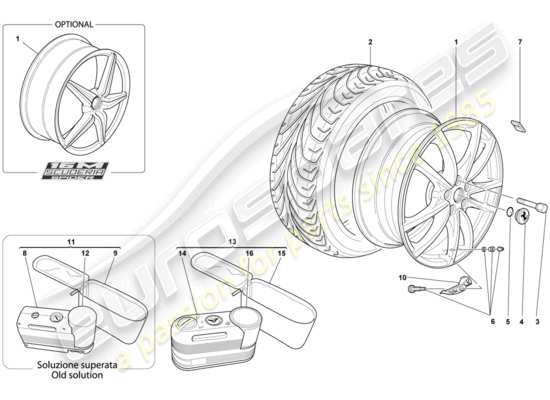 a part diagram from the Ferrari 430 parts catalogue