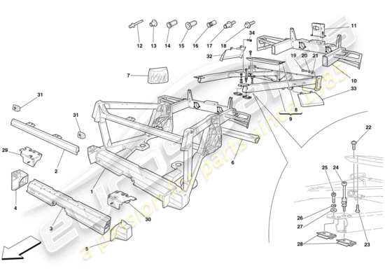 a part diagram from the Ferrari 430 parts catalogue