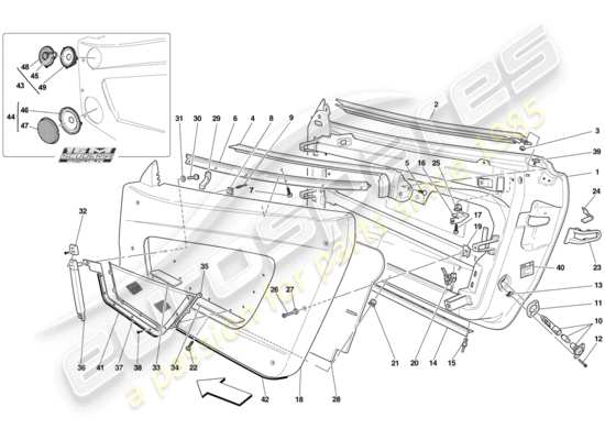 a part diagram from the Ferrari 430 parts catalogue