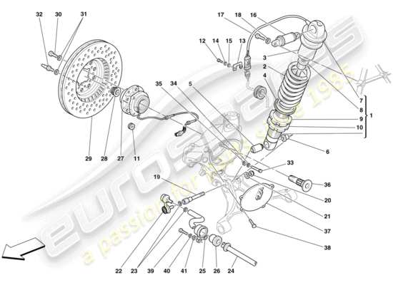 a part diagram from the Ferrari F430 Scuderia Spider 16M (RHD) parts catalogue