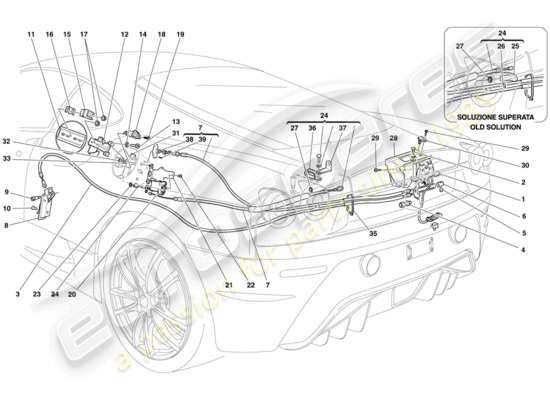 a part diagram from the Ferrari 430 parts catalogue