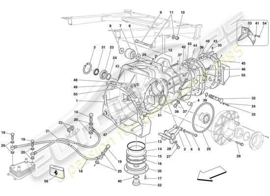 a part diagram from the Ferrari 430 parts catalogue