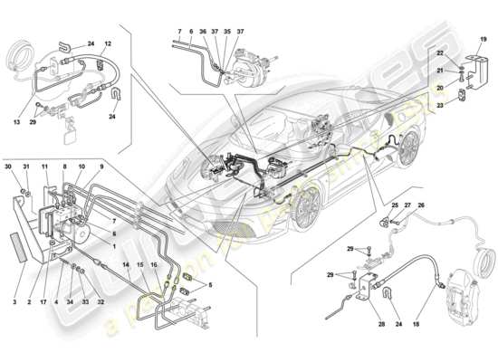 a part diagram from the Ferrari 430 parts catalogue