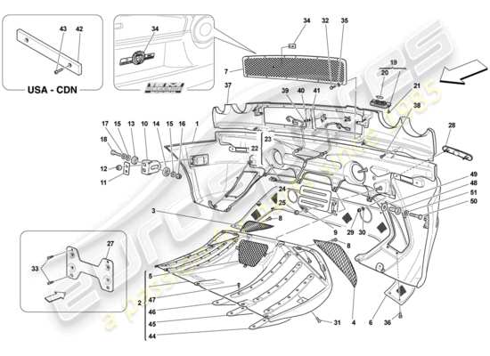 a part diagram from the Ferrari 430 parts catalogue