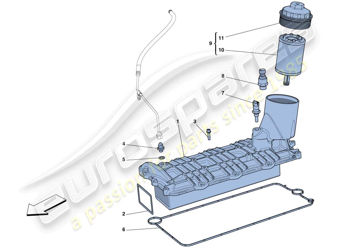 Ferrari 458 Italia (Europe) HEAT EXCHANGER Part Diagram