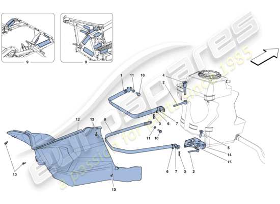 a part diagram from the Ferrari 458 Italia (Europe) parts catalogue
