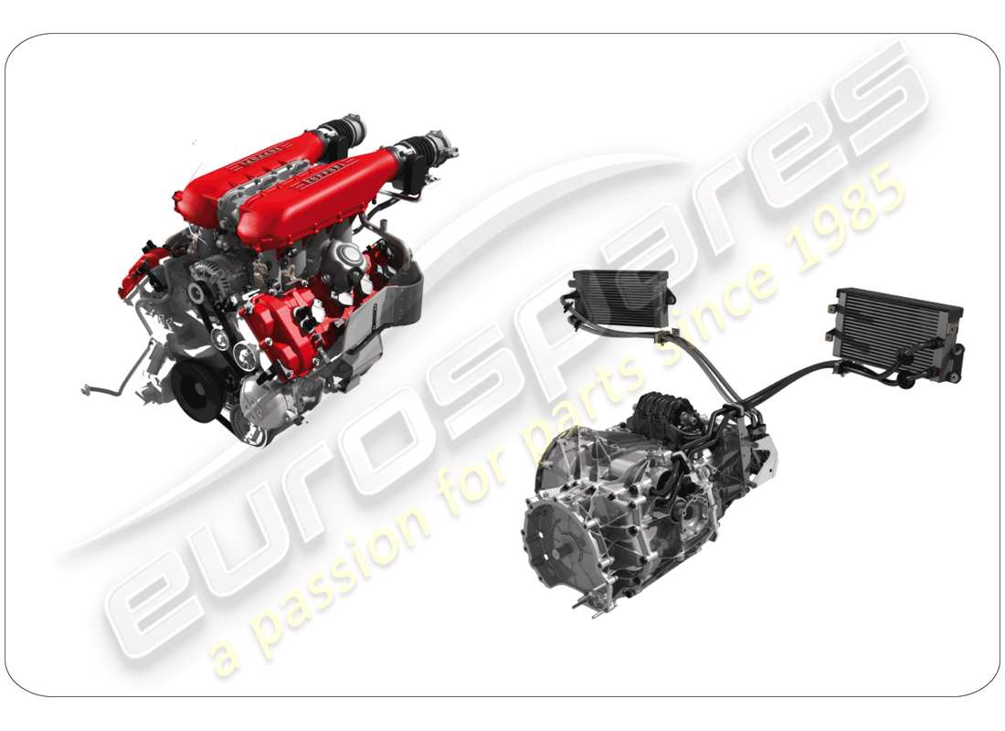 Ferrari 458 Italia (RHD) spare assembly units Part Diagram