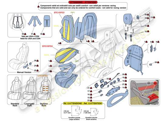 a part diagram from the Ferrari 458 parts catalogue