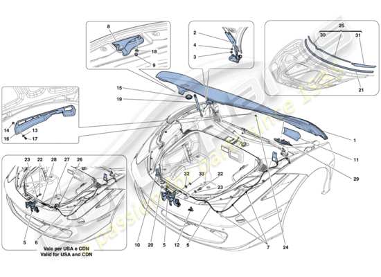 a part diagram from the Ferrari 458 parts catalogue