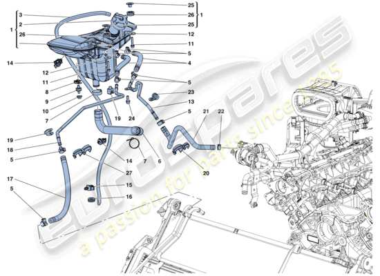 a part diagram from the Ferrari California T (Europe) parts catalogue