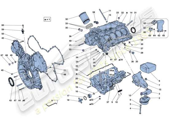 a part diagram from the Ferrari California T (USA) parts catalogue