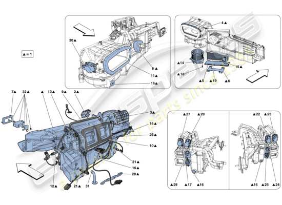 a part diagram from the Ferrari California T (USA) parts catalogue