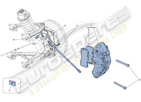a part diagram from the Ferrari California T (RHD) parts catalogue