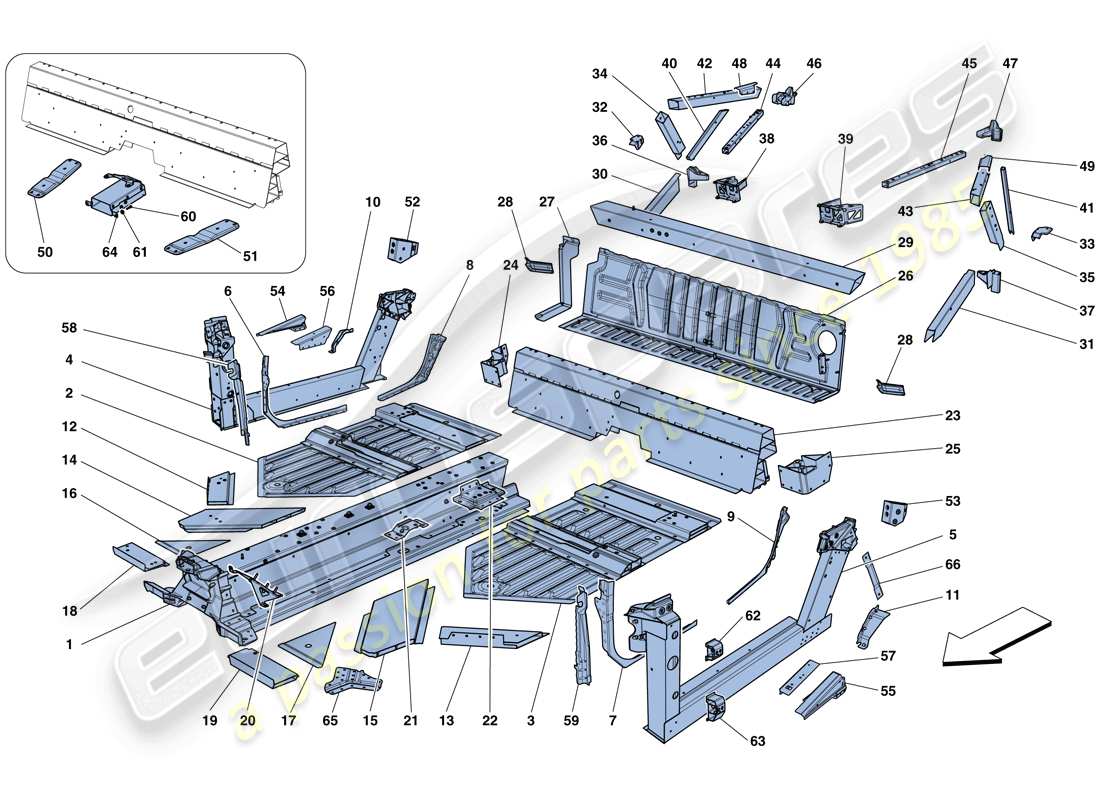 Part diagram containing part number 985283681