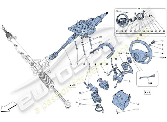 a part diagram from the Ferrari 458 parts catalogue