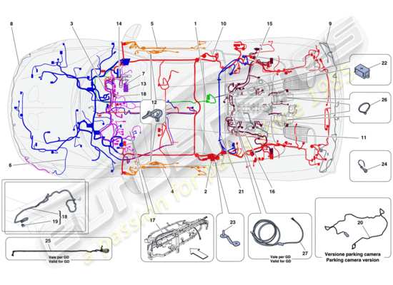 a part diagram from the Ferrari 458 Speciale Aperta (Europe) parts catalogue