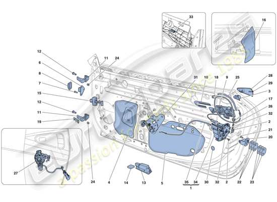 a part diagram from the Ferrari 458 parts catalogue