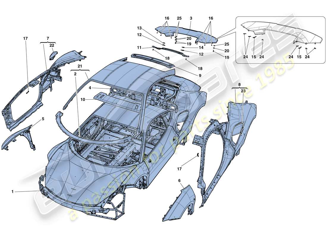 Part diagram containing part number 86821700